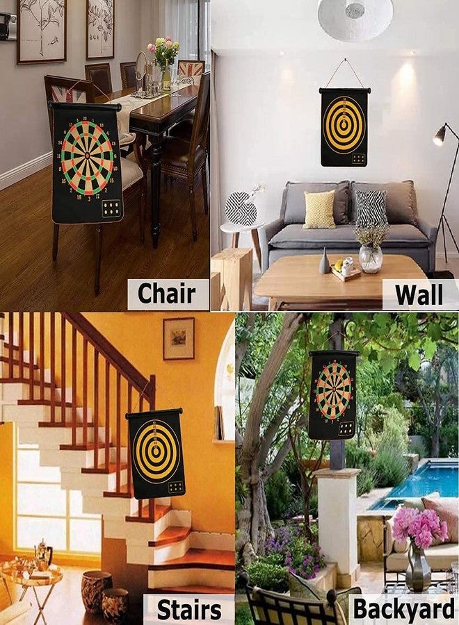 Ostin Foldable Magnetic Dart Board Aim Target and Strike Double-Sided Changeable Target Game, Magnetic Dart Board Game for Kids, Double Sided Foldable Dart Board Game - Image 2